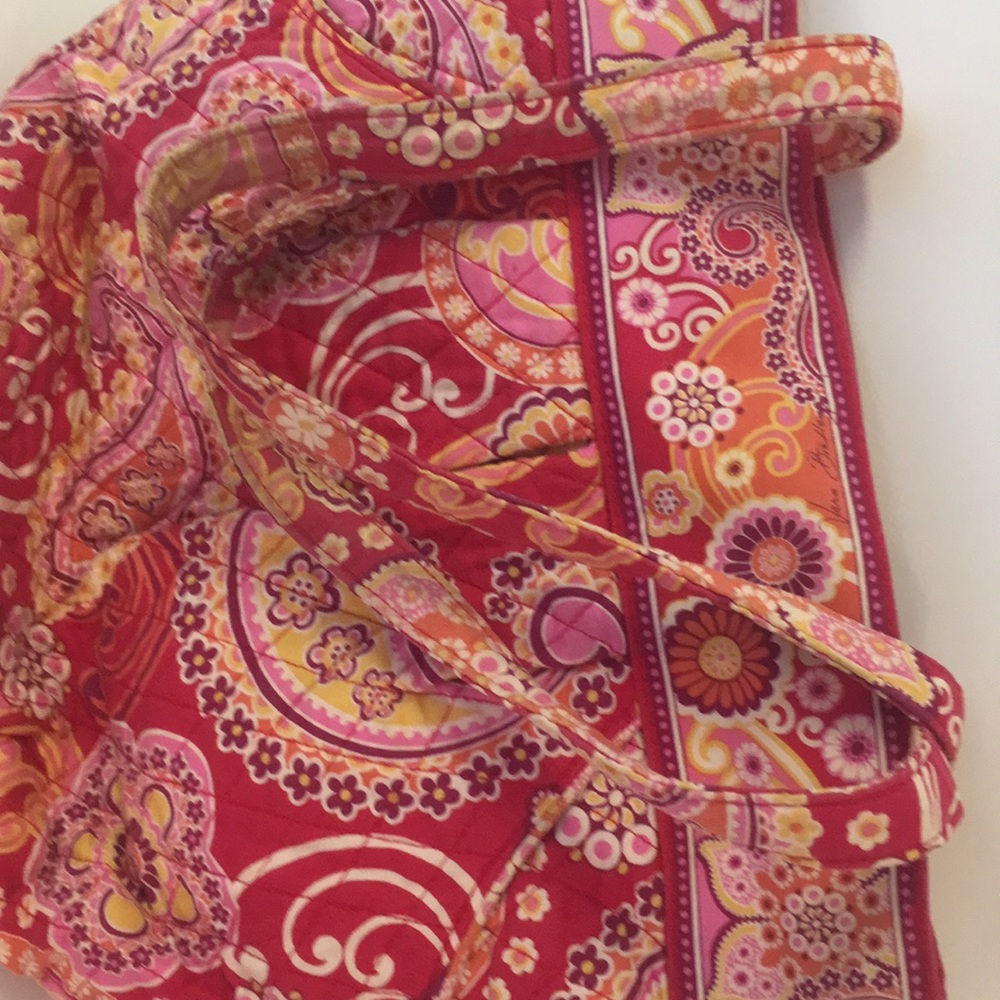 Vera Bradley Large Raspberry Fizz Rtd Shoulder Bag - image 5